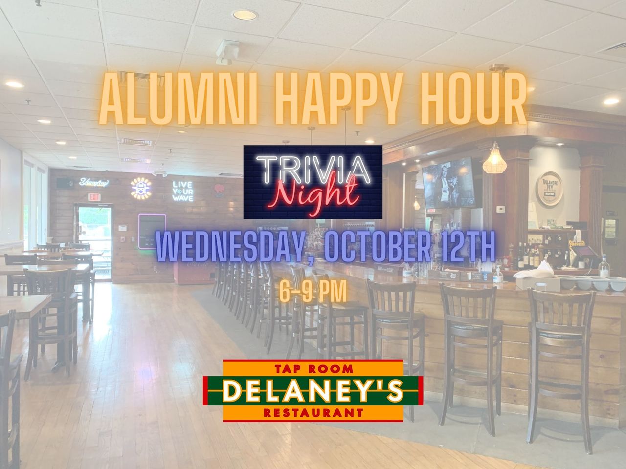 Alumni Happy Hour and Trivia Night at Delaneys
