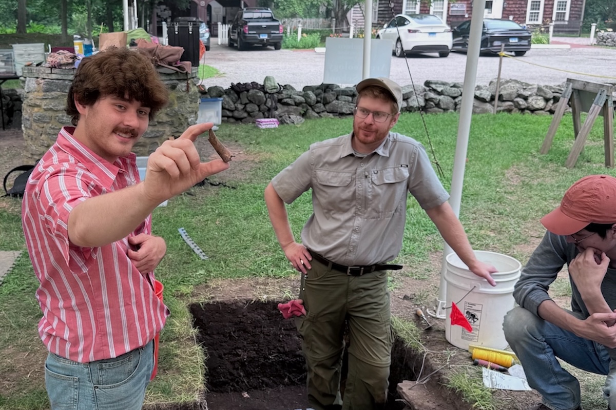 Two anthropologists on site