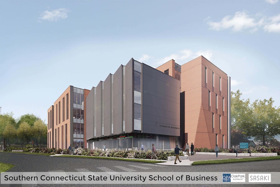 Artist rendering of the new School of Business building