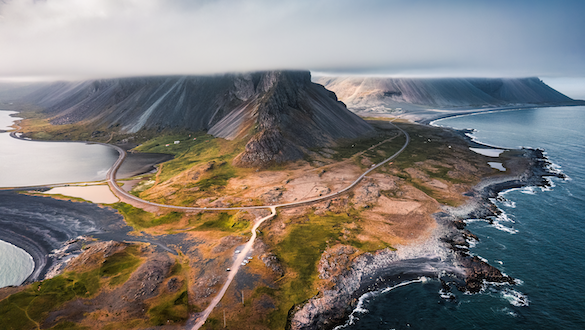 coastal view of Iceland