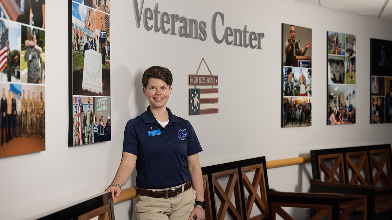 Conroy Britt at the Veterans Center on Southerns Campus
