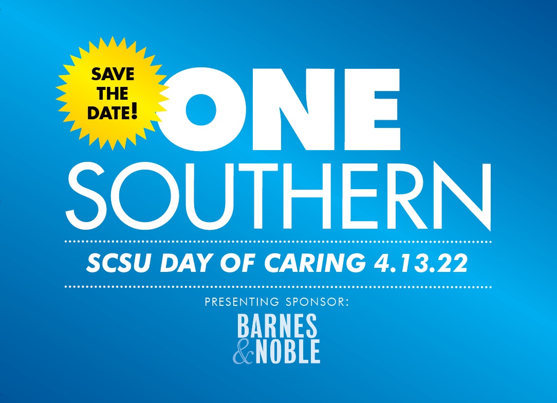 One Southern - SCSU Day of Caring on April 13, 2022, Presenting Sponsor is Barnes and Noble