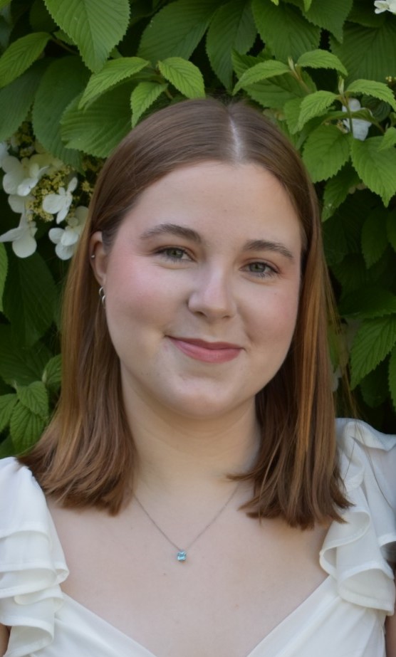 Young white lady with white top