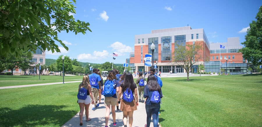 Scene of campus quad