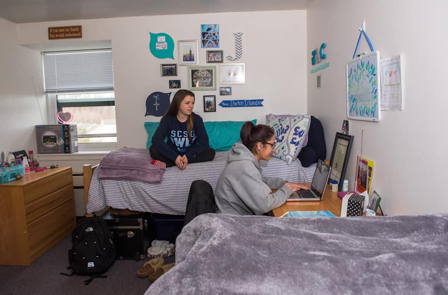 Two students in their room