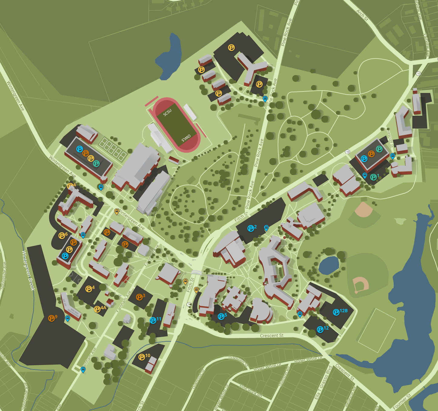 Trinity College Hartford Campus Map