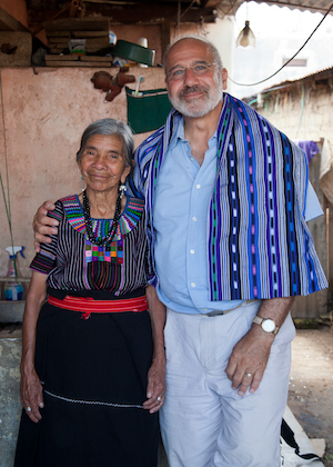 A woman and a man in a South American country