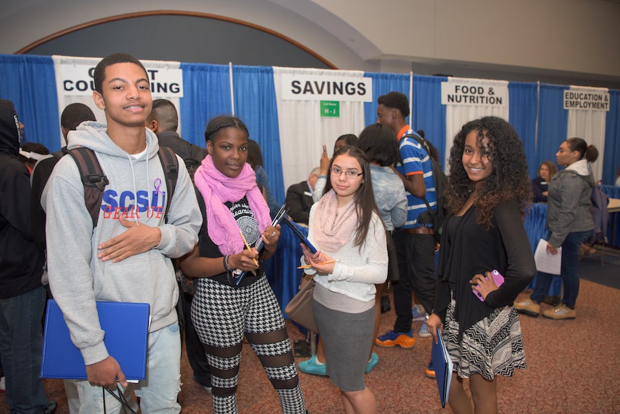 4 students from a GEAR UP event