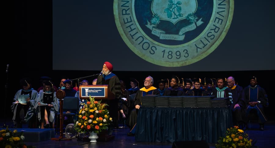 Singh at Graduate Commencement