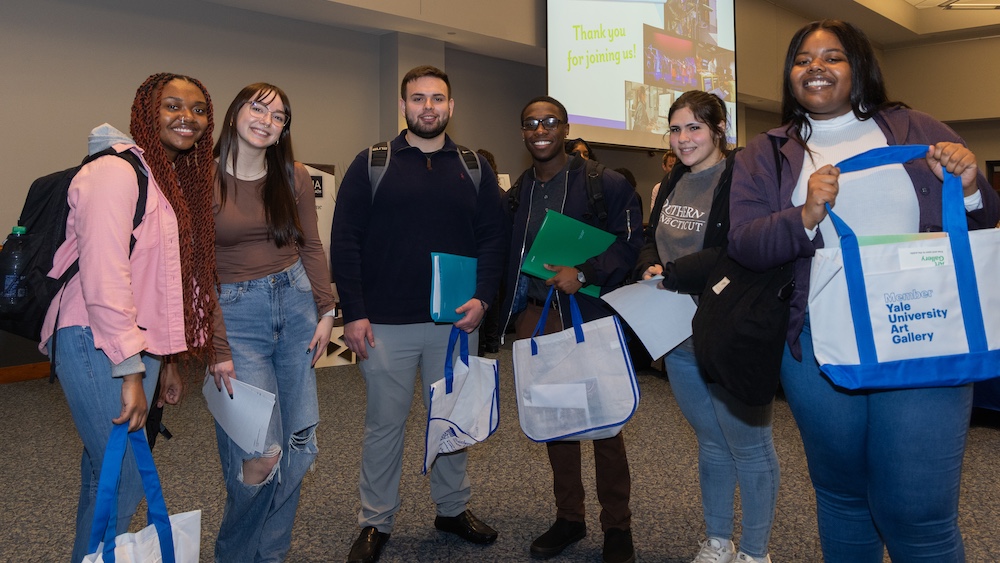 A group of diverse students