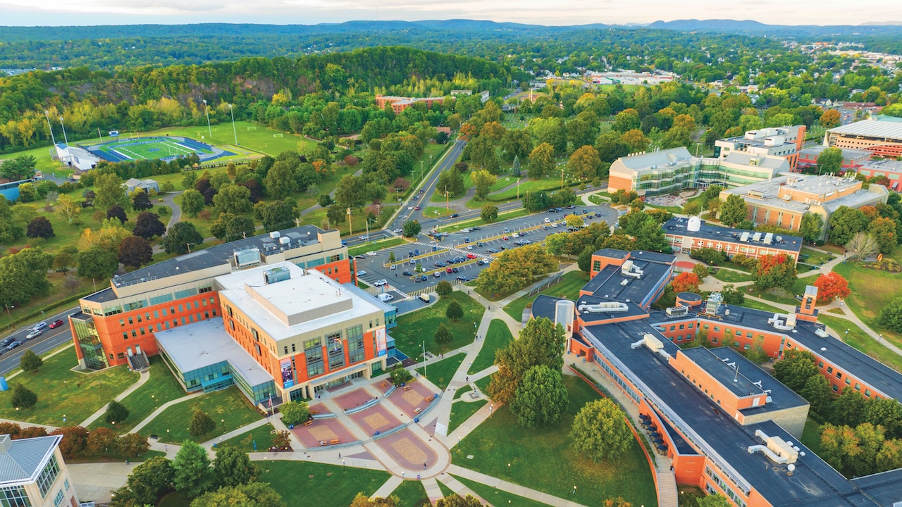 A sky view of Southern Connecticut State Univeristy