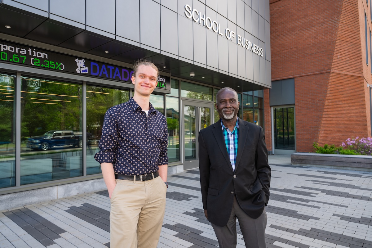 Business Student and professor