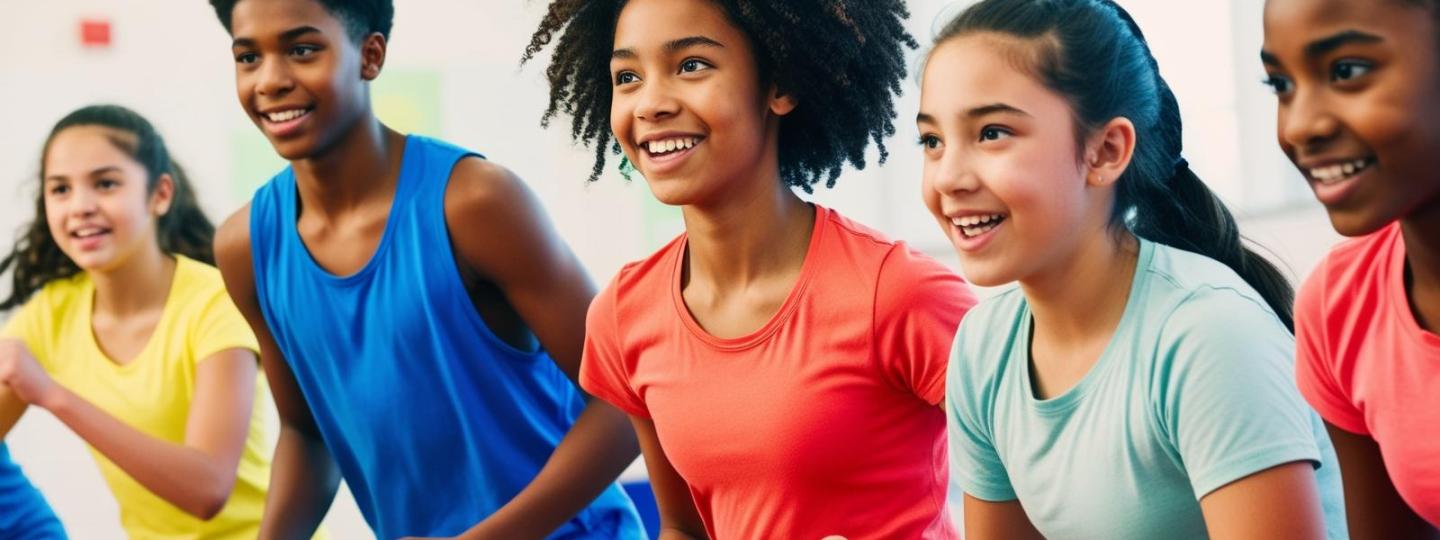 kids exercising