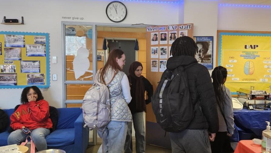 Students in a room