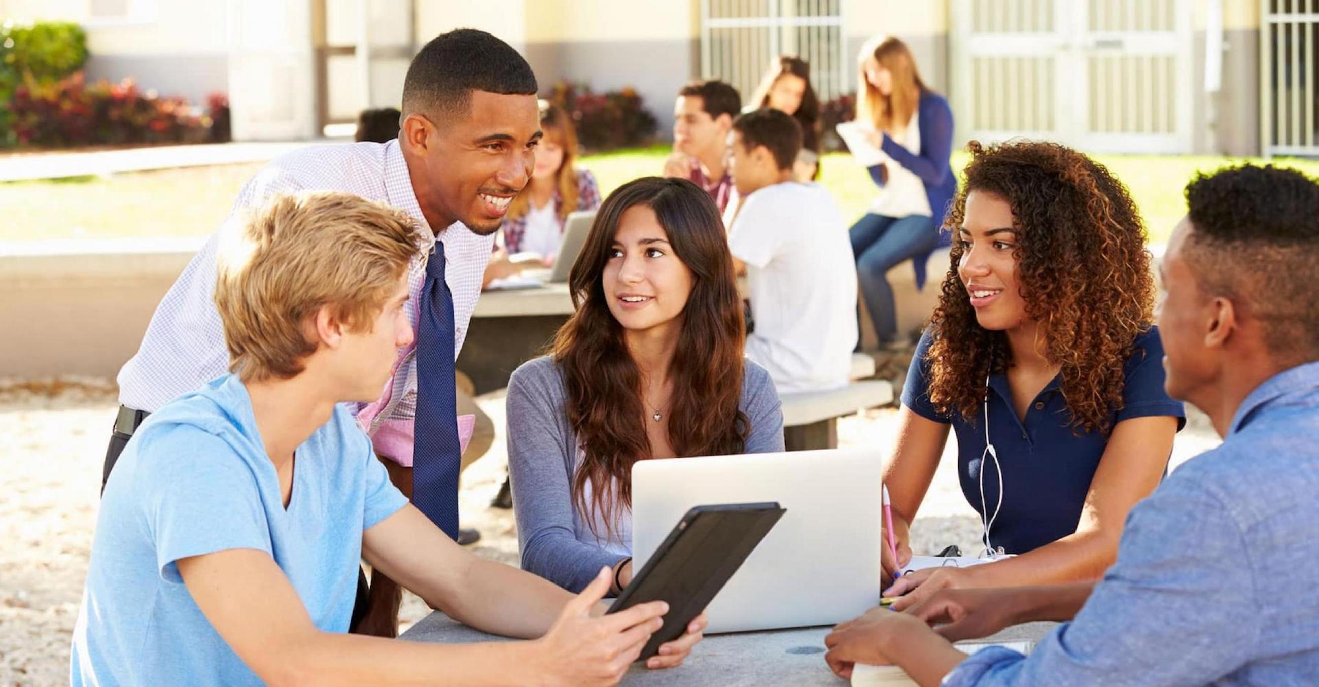 Students outside