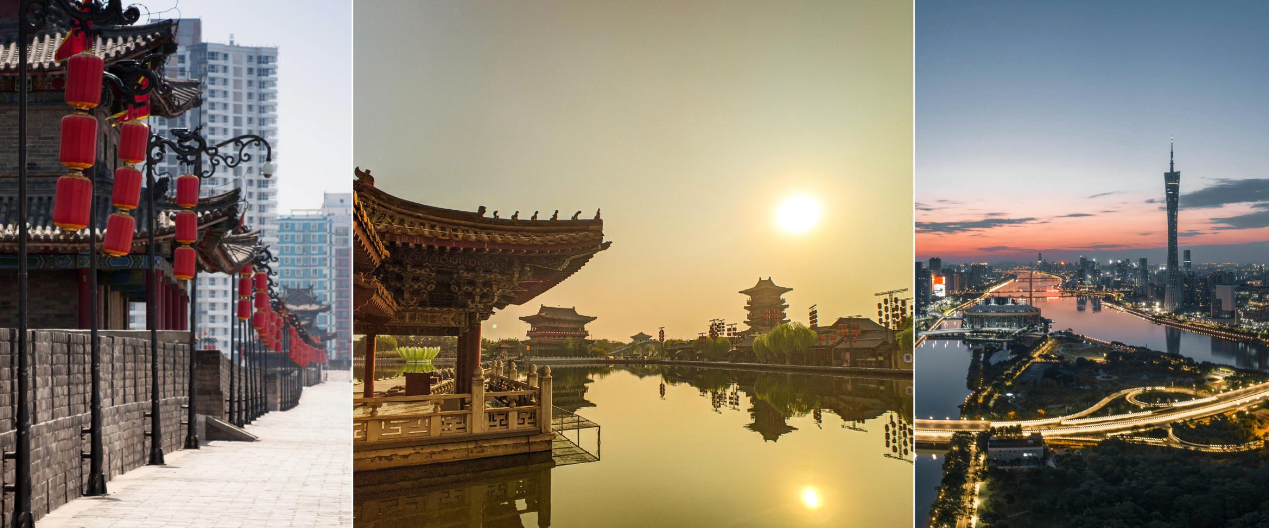 Collage of Chinese locations