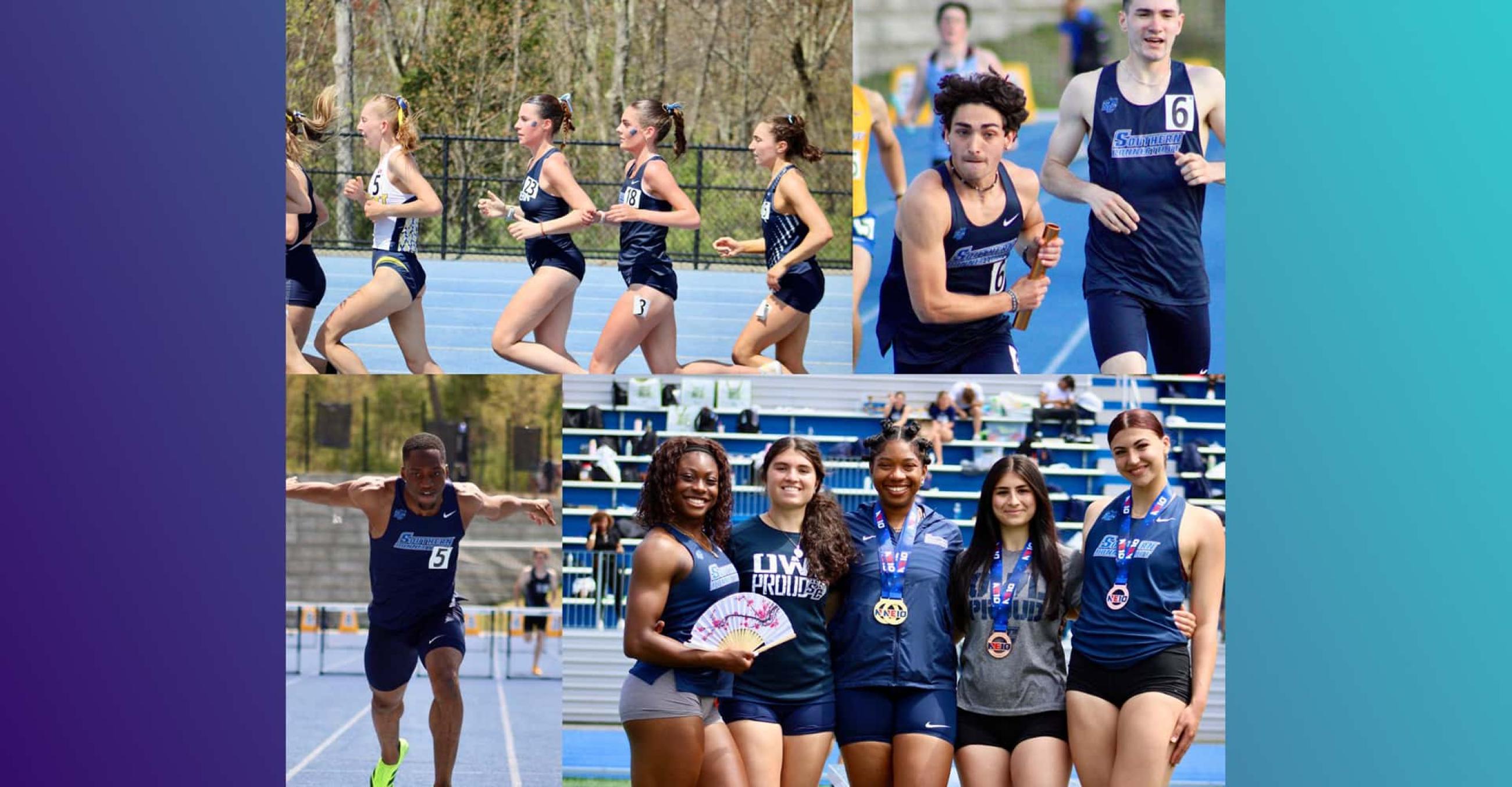 SCSU Men's and Women's Outdoor Track & Field teams dominate once again at NE10 Championships. (Photos by Sam Trumbley/SCSU)