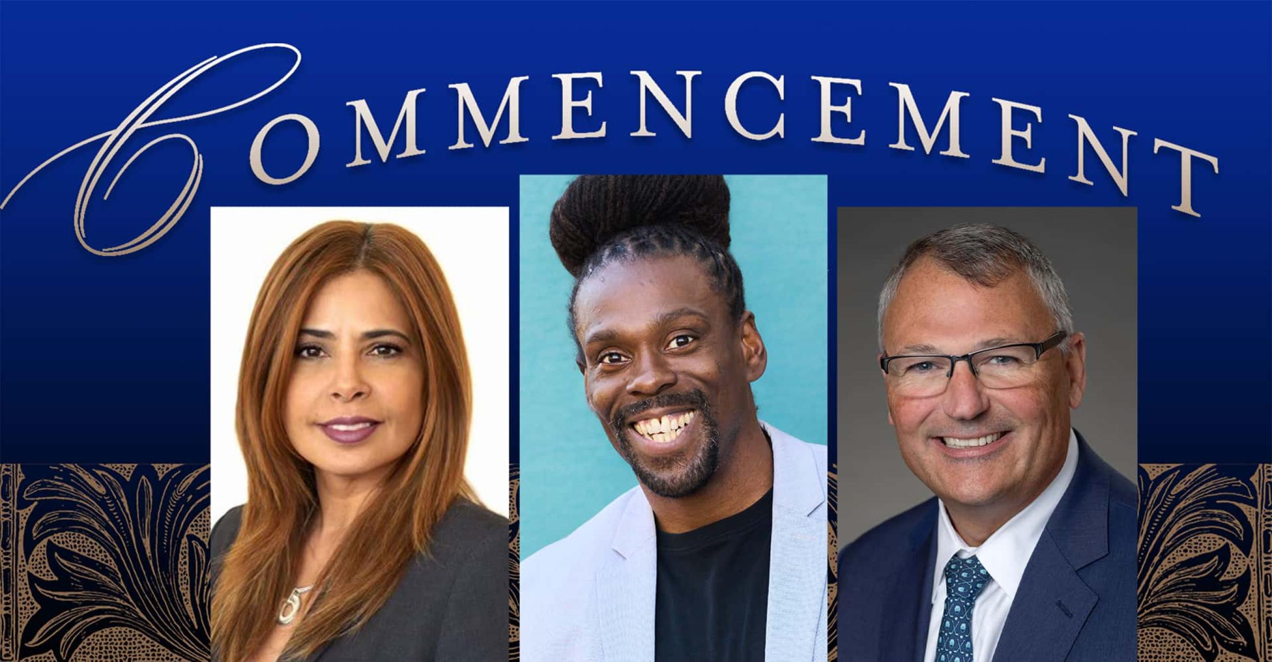 From left: Dr. Madeline Negrón, superintendent of New Haven Public Schools; Cam F. Awesome, motivational speaker and champion boxer; and Christopher O’Connor, chief executive officer of Yale New Haven Health System.