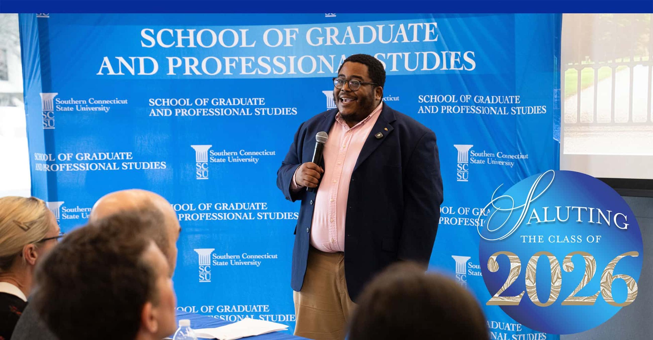 Keith Smith, winner of Southern's Three Minute Thesis competition