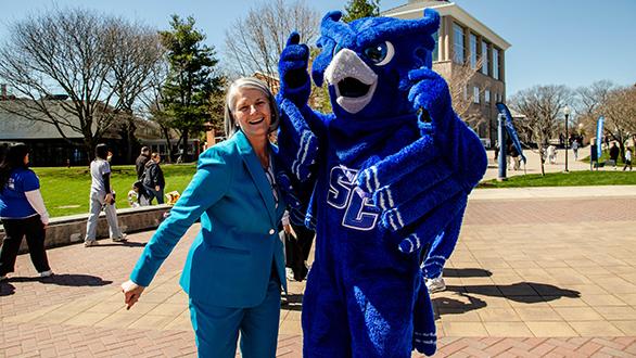 Otis and Sandy excited about new Students