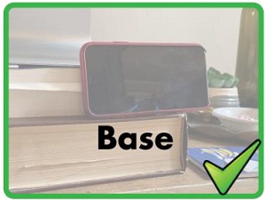 Phone on a base