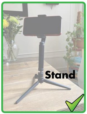 Phone on a stand