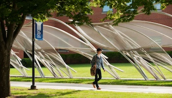 Student walking