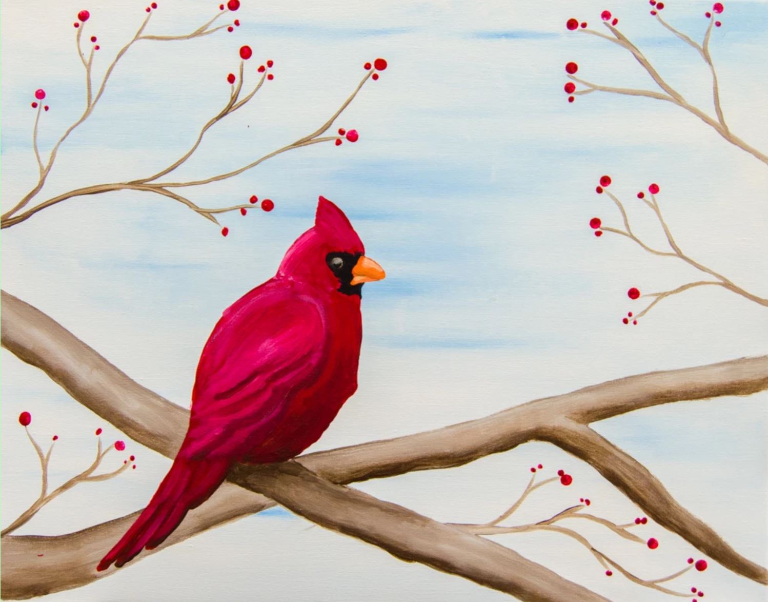 Cardinal painting