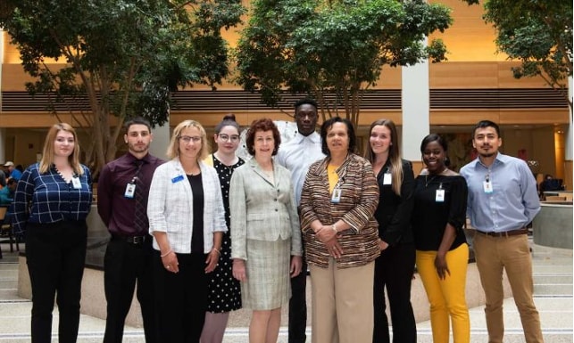 Yale-New Haven interns posing for a photo